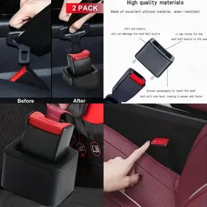 New Car Seat Belt Buckle Cover Anti Scratch Seatbelt Button Protector Seat Belt Protection Cover Car Interior Accessories