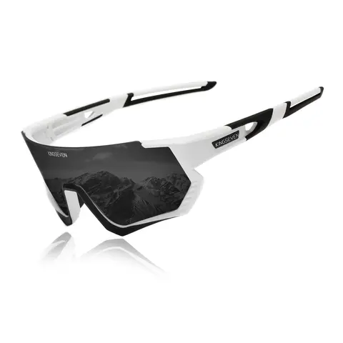 KINGSEVEN Unisex Polarized Outdoor Sport Sunglasses LS910 - TR90 Plastic Lightweight Full Rim Ergonomic Frame, Polycarbonate Lens, UV400 Protection, Glare Reduction, Lightweight and Durable Materials, Fashion Accessory for Cycling