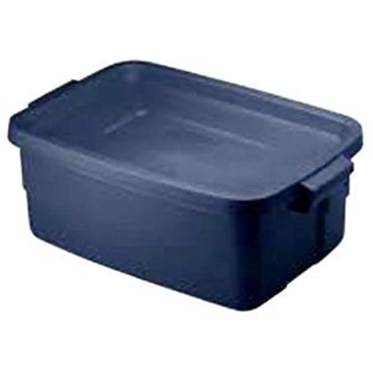 Rubbermaid 726016 Roughneck 3 gal Storage Tote - Dark Indigo Metallic Durable Polyethylene Plastic Boxes, Home Organizers, Attic-Safe Secure Snap Storage Container