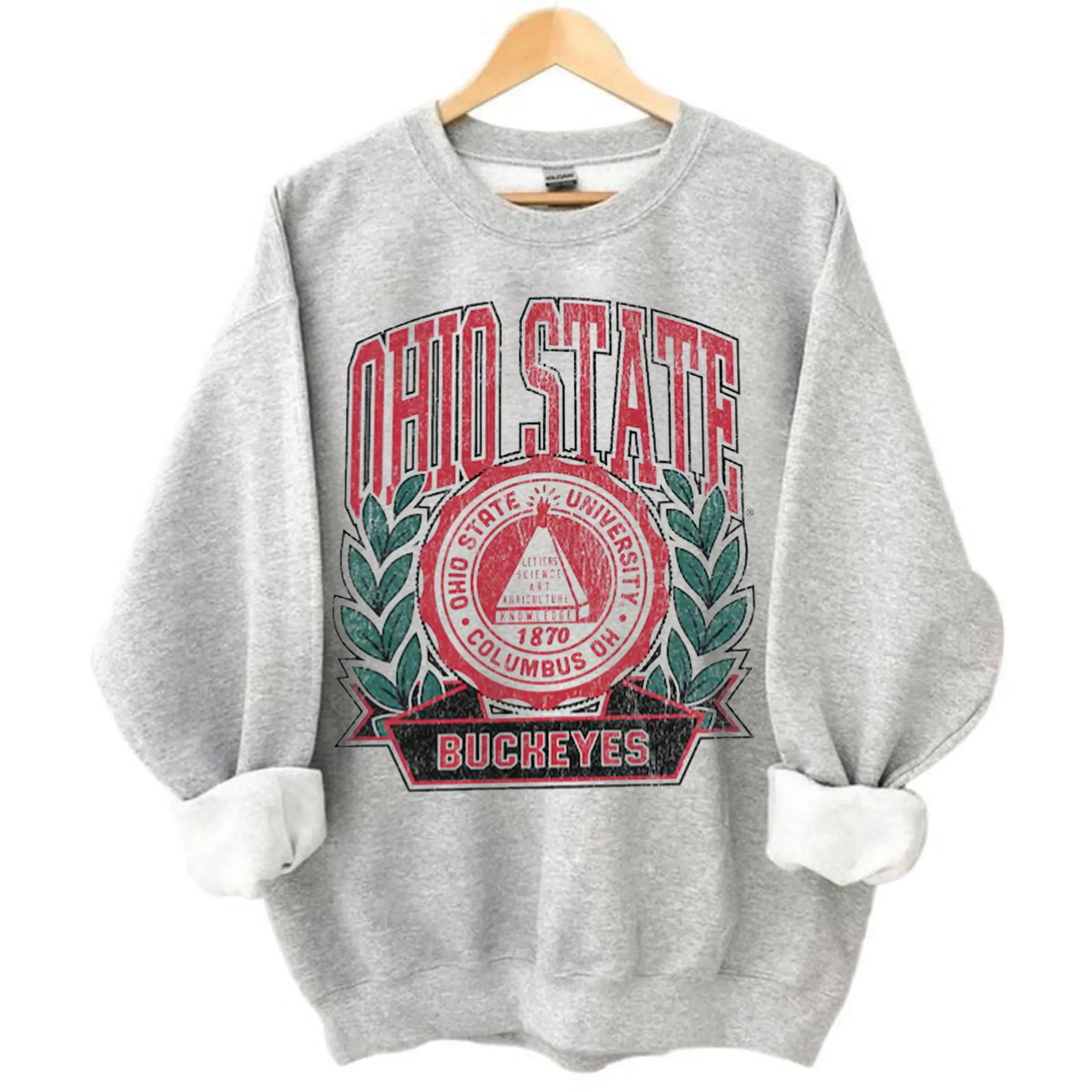 Vintage Ohio Football Sweater – Soft Warm Crewneck Sweatshirt, Unisex Fall Outfit, Great Gift for Him or Her, Retro Sports Fan Clothing