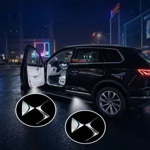 2/4Pcs DS Door Projection Light/laser Lamp/new Welcome Light/modified Decoration Floor Lamp (batteries Not Included）