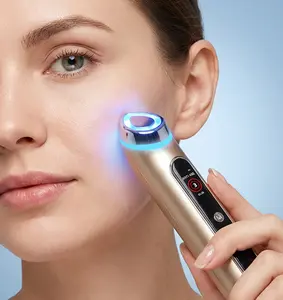 Ketrina Skin Booster 4-In-1 Photoelectric Device with Heating & Cooling Modes Portable 2200mAh for Anti-Aging Pore Care At-Home Facial Gift for Her/Mother's Day Special Gift outdoorfun Highfrequencywand