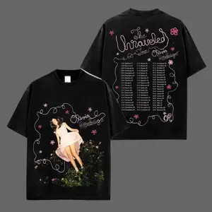 Olivia Rodigo : The Unraveled Tour Date 2026 Graphic High-Quality Cotton T-Shirt, The Unraveled Tour Merch Fan Graphic Tee, Livies Streetwear Graphic Shirt, Gift for O-Rod Fans Vintage Livies Collector Tee