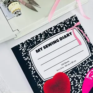 NEW! SPECIAL EDITIONS! My Sewing Diary: A Notebook for Fashion Designers - 150 Pages, Softcover, 8.5 x 11 inches, Planner, Sketchbook, Journal with Mood Boards & Project Spreads for Sewists