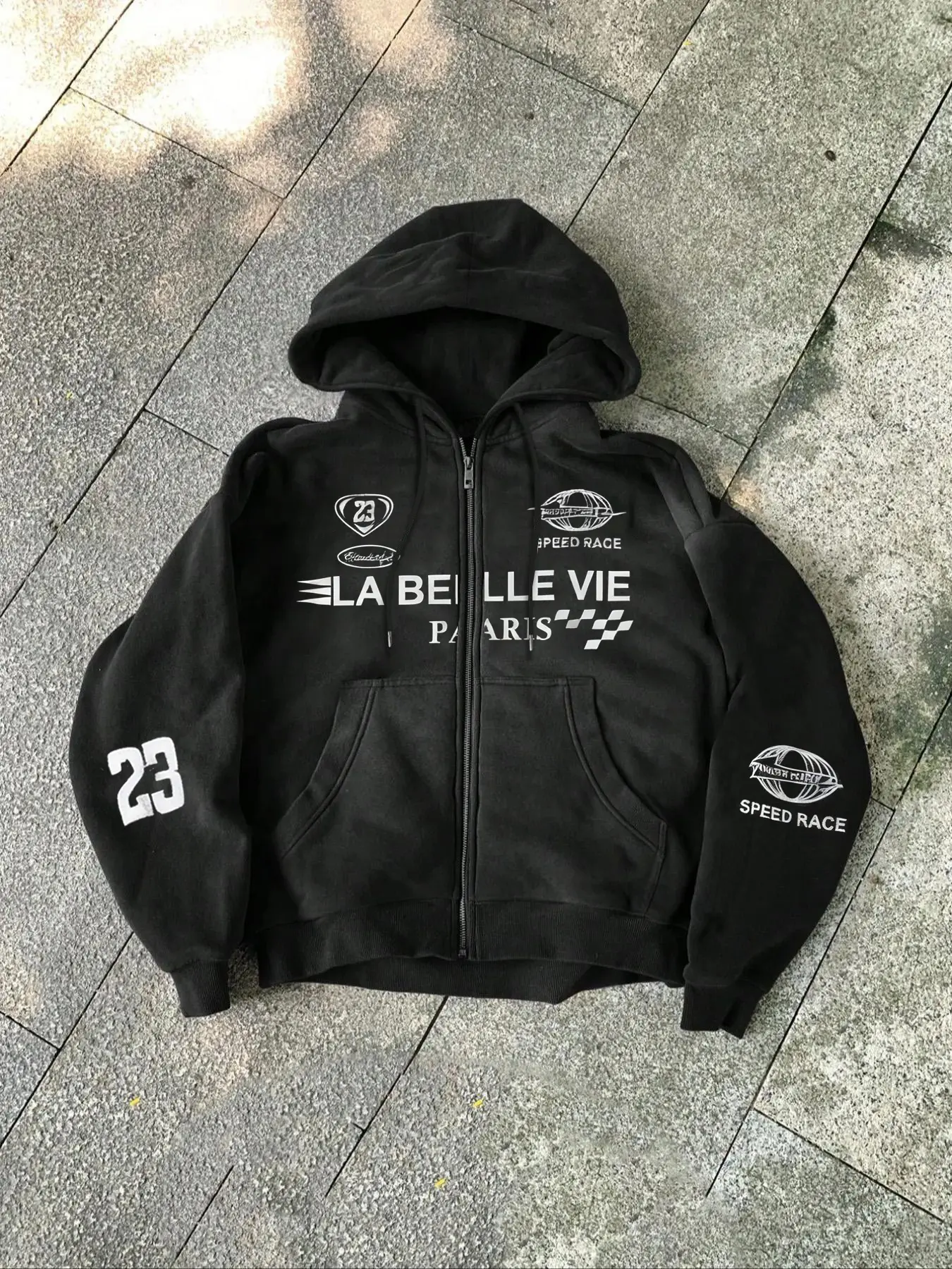 DARC SPORT ジャケット You Underestimate My Power Grit Road Racing Jacket in Black/Red