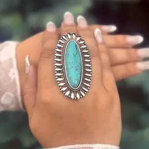 Cowgirls Halo Oversized Stone Ring