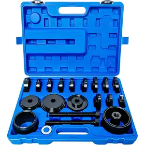 24 count Wheel Bearing Press Kit for Front Wheel Drive Bearing Removal & Installation Set Universal Bushings