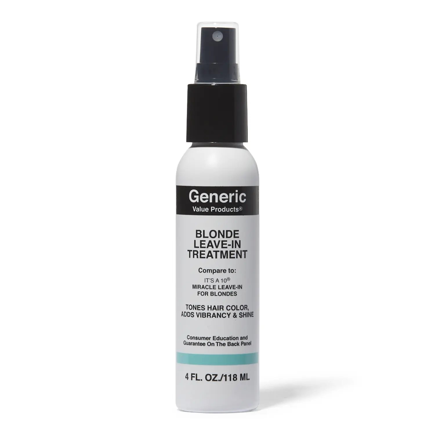 Generic Value Products Blonde Leave In Treatment, Ideal for Blondes to Fight Brassiness, Enhances Shine and Manageability, Defrizzes, Detangles, 4 Oz, Haircare, Nourishing