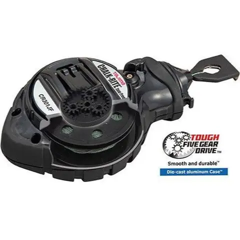 Tajima Tools CR301JF 100' Black Body Chalk Line Tool with Tough Five Gear Drive Smooth Durable Die Cast Aluminum Case