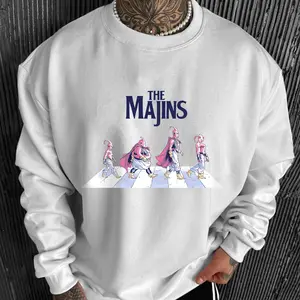 [TikTok Shipping] Unisex 300g Cotton Graphic Sweatshirt, 80s-90s Streetwear, Anime Funny Design, Fall Freshness Outfits, Men's Gift Top