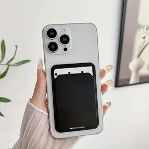 Phone Back Sticker Card Holder Access Control PC Hard Case Work Card Bag Simple Plain Fashion Self-Adhesive Mobile