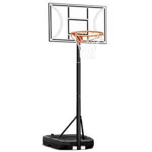 Seray Youth Basketball Hoop Outdoor with 32 Inch Backboard, 3-9FT Height Adjustable Pool Basketball Goal System for Adults Teens Kids, Indoor Portable Basketball Court, Birthday Gift Idea