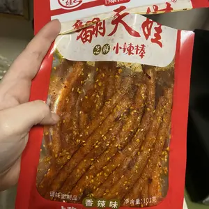 Chinese Latiao Spicy Gluten - Low Sugar Low Calories Vegan Office Snack with Pickled Garlic & Dried Cornstarch Asian Cornstarch Chilli Crunchy bussin Gluten-Free Strips