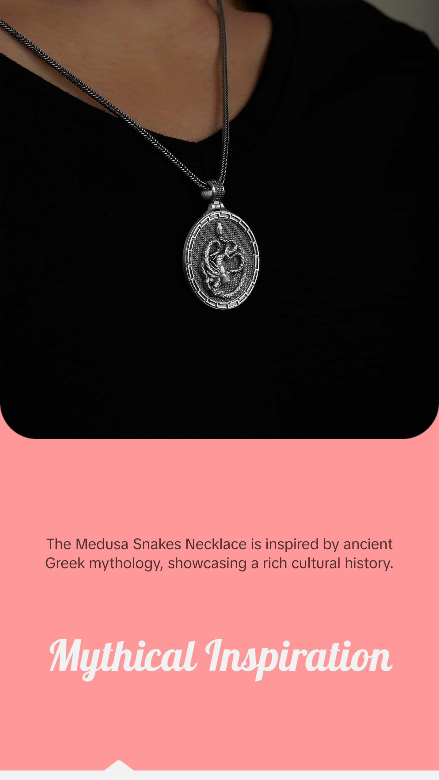 Medusa Snakes Necklace