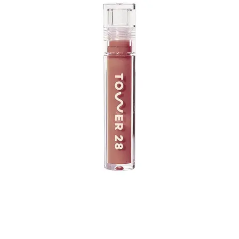 Tower 28 Shineon Milky Lip Jelly - Cashew, 3.9ml Glossy Lip Gloss Makeup Cosmetic, Nourishing, Antioxidant, Animal By-Product Free for Daily Care