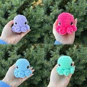 Handmade Crochet Small Octopus(multiple colors)