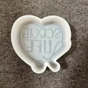 1pc Car Aromatherapy Silicone Mold Aromatherapy Drip Rubber Mold, Resin Drop Glue Nursing Pendant Casting Silicone Mold