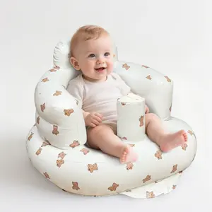 【SummerVibes】Inflatable Baby Seat for Babies 3 Months+ – Versatile Ergonomic Support with Quick Inflate/Deflate Feature, Alternative to Bassinets; Perfect for Tummy Time, Travel, Creative Baby Shower Present & Cozy Gift