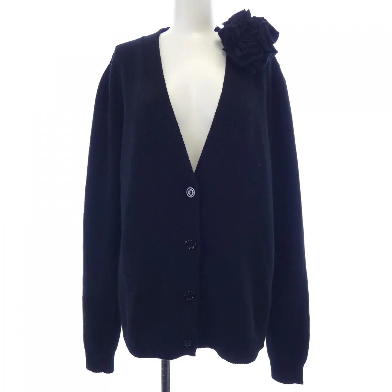 Pre-owned GUCCI Cashmere Small Leather Goods Blend Cardigan