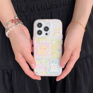 IPhone13/14/16/17 Pro Max | Bow Star Cute Puppy | Splicing Bow | Best Friend Gift | Suitable for iPhone 11 12 13 14 15 16 17 Pro Max