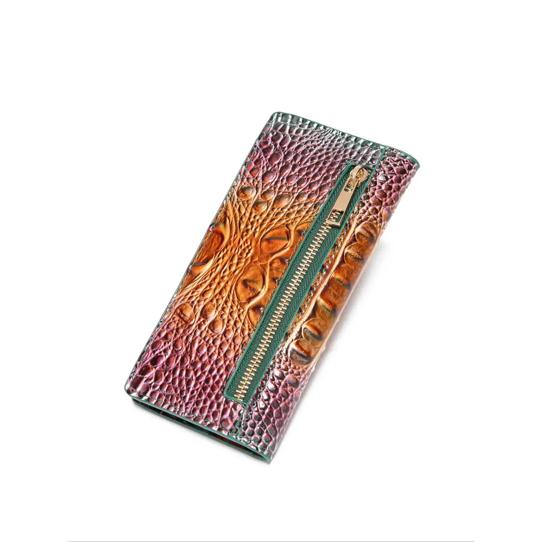 Classic Crocodile Pattern Long Wallet, Two-Fold Design, Durable Leather Material, Perfect for Everyday Use, Stylish Accessory, Durable Fashion Wallet Classic Crocodile Pattern Long Wallet, Two-Fold Design, Durable Leather Material, Perfect for Everyday Use, Stylish Accessory, Durable Fashion Wallet