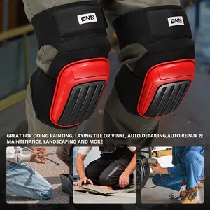 DNA MOTORING Knee Pads Heavy Duty EVA GEL Foam Padding Kneepads with Adjustable Non-Slip Straps for Construction Gardening Flooring Welding