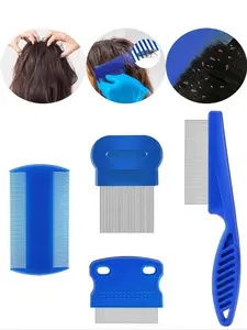 4pcs Dandruff Comb Set, Dandruff Remover Comb, Scalp Psoriasis Lice Comb, Fine Tooth Combs for Hair Care, Multi-Functional Massage Comb for Women