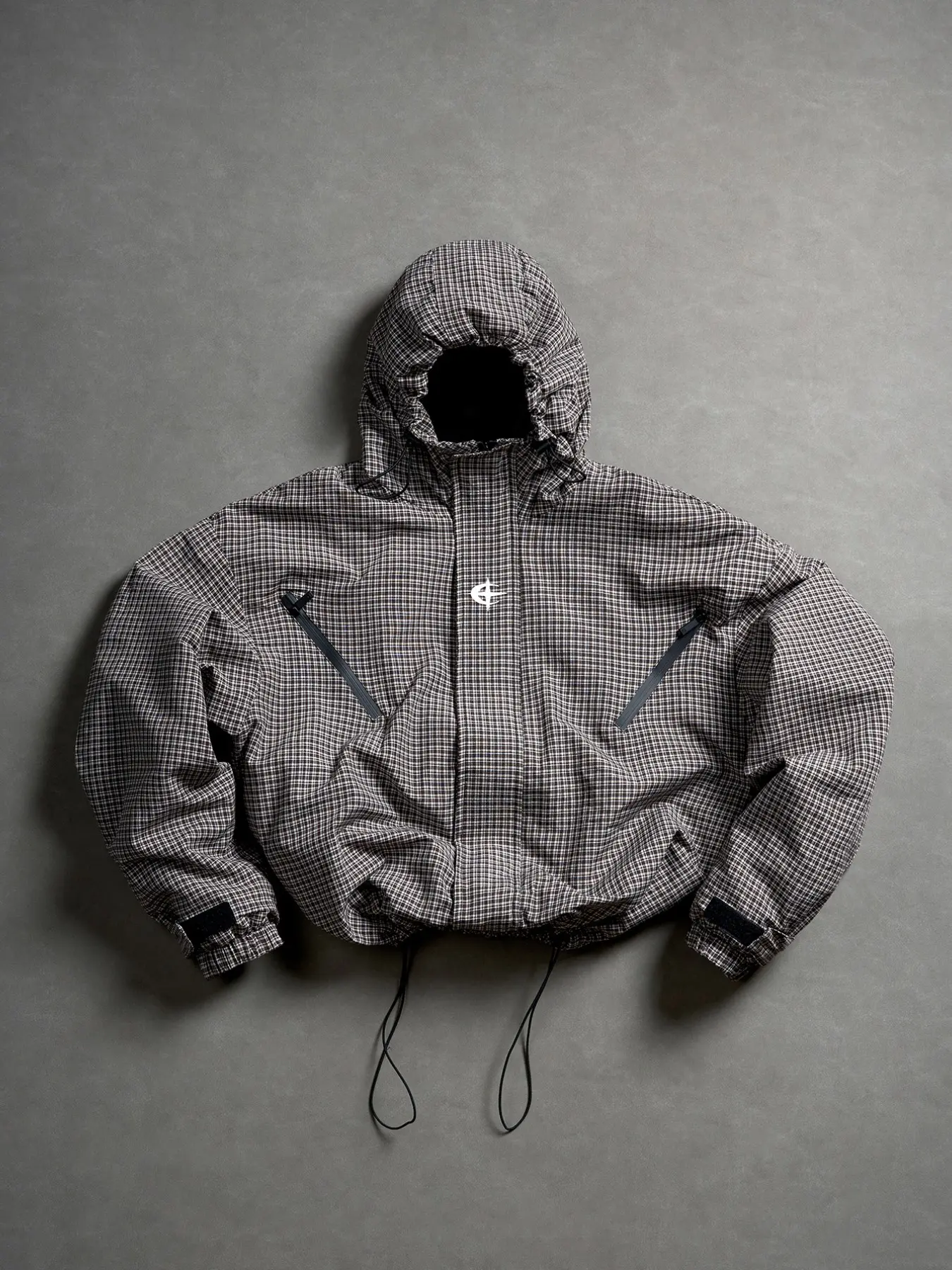 Men's Casual Plaid Checked Raincoat, Loose Fitting Jacket, Casual Fashion Outerwear, Outdoor Waterproof Lightweight Design, Perfect for Daily Wear and Travel Essentials, Casual Style Outerwear