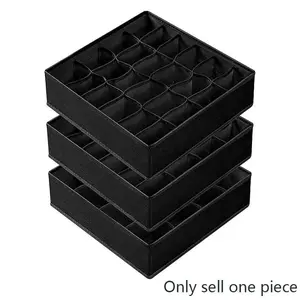 Underwear and Socks Storage Box, Fabric Bra Organizer, Drawer-Style Compartmentalized Closet Organizer, Home Use Seasonal Sorting Box