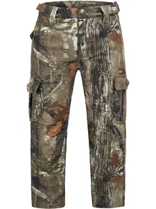 NEW VIEW Kids Camo Hunting Pants Silent, Youth Hunting Clothes for Cold Winter, Camouflage Hunting Pants for Boys & Girls