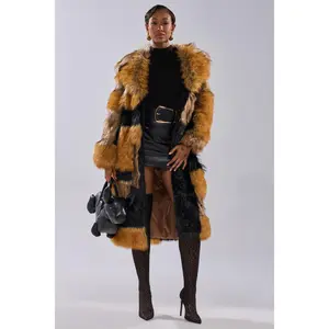 COSMO PATCHWORK FAUX FUR
