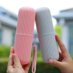 2PC Simple Portable Travel Toothbrush Cup, Toothpaste Storage Box, Household Washing Cup