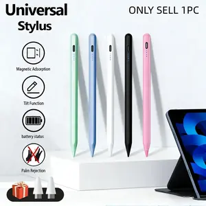 Active Stylus Pen with Anti-palm Rejection, Capacitive Pen with Tilt Function & Magnetic Attachment, Tablet & Computer Accessories for iPad, Touchscreen Pen
