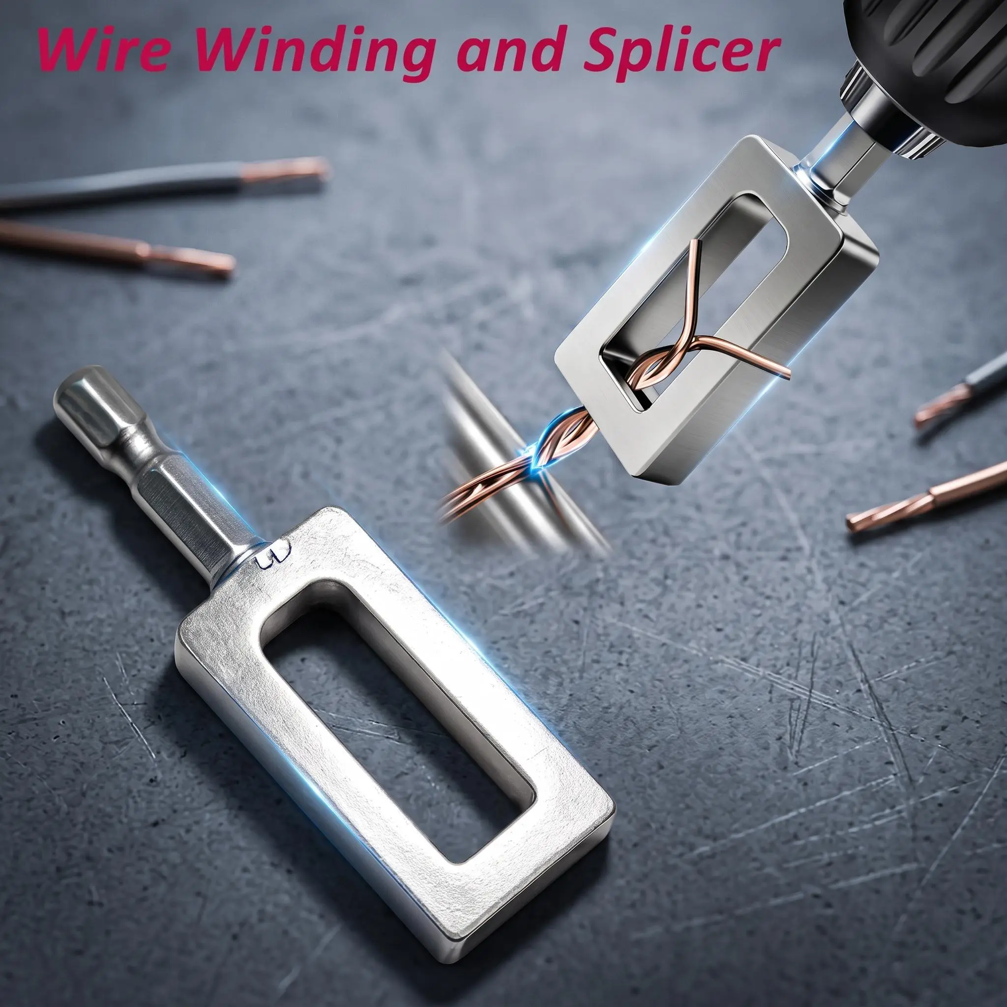 【Summer Survivals】Hexagonal Handle Wire Twister, Portable Multi-Functional Wire Twister, Quick Knotting And Labor-Saving Tying Machine, Heavy-Duty Wire Twisting Tool, Suitable for Securing Fences, Rebar, And Garden Wires