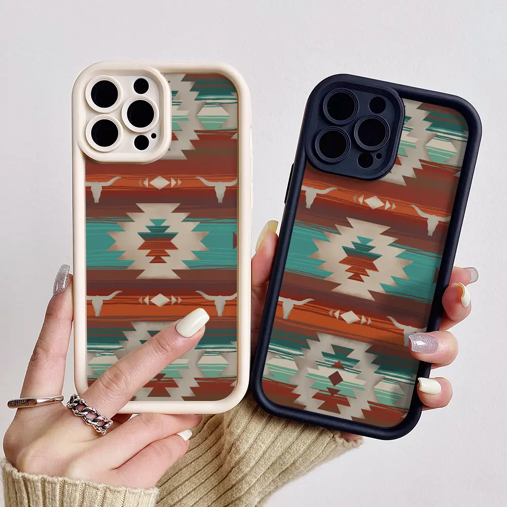 Boho Tribal phone case for iPhone 17/16/15/14/13/12/11 Xs Pro Max Plus AIR Case,Tribal for Samsung S25/S23/S24/S22/S21/NOTE20/A54/A53/A52/A36/A35/A34/A33/A17/A16/PLUS/ULTRA/FE phone cover soft shockproof protective Shell Protection Southwestern Gift