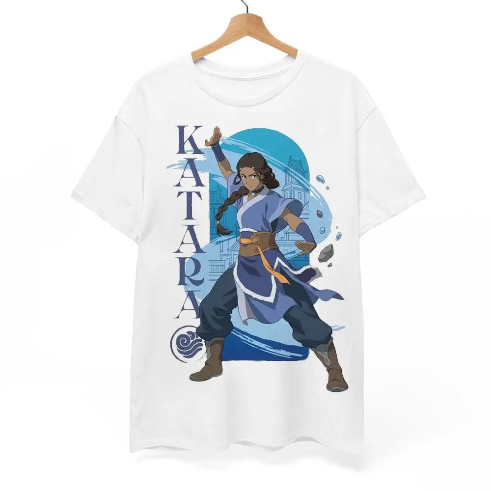 Katara Vintage Character T-Shirt, Water Tribe Inspired Graphic Tee, Unisex Cotton Apparel