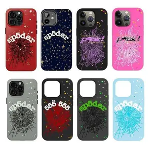 [HOT] Sp5der Punk Style Phone Case Sp5der Pink 555 Tough Phone Case For iPhone 7 to iPhone 17