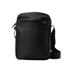 Totto Bolso Kano for Men Kano Crossbody Bag in Black Color Trendy and Functional Shoulder Bag with Adjustable Strap