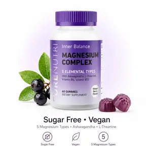 Deals For You Days | Magnesium Complex Gummies for Daily Balance & Wind-Down Routine Support, Sugar-Free Vegan, 5 Magnesium Types with Ashwagandha & L-Theanine, 60 Count