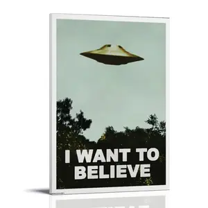 I-Want to Believe Poster Posters Music Album Cover Posters Canvas Wall Art High-Resolution Vintage Band & Artist Prints for Room