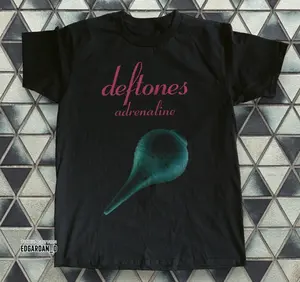 [Sale Up To 50%] Deftones Adrenaline Heavy Cotton Black Unisex T-shirt, Unisex Reprint Cotton Graphic Shirts, Trending USA Tee