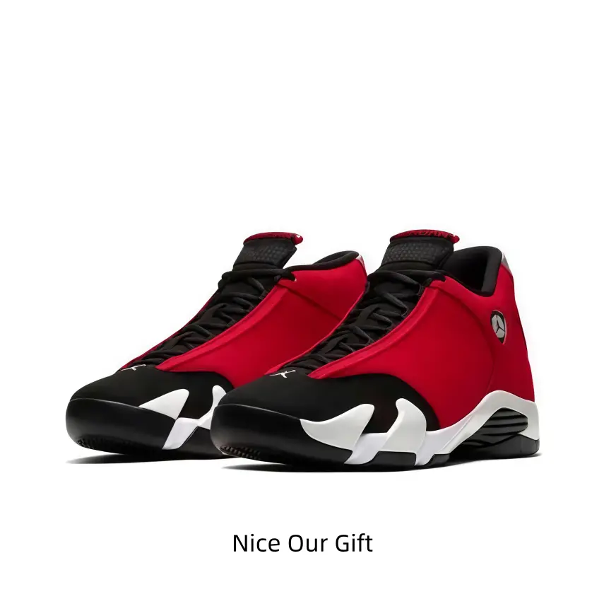 Bold Red High-Tops With A Black Toe Box, White Midsole Accents, And A Sculpted Heel Vent Inspired By Supercar Intakes — Designed For A Fierce, Game-Day Streetwear Look That Pops Against Dark Denim Or Monochrome Outfits