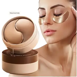 60-piece Caffeine Peptide Brightening, Firming, Hydrating, Moisturizing Eye Masks, rich in hyaluronic acid and niacinamide, lift and firm the eye area, reduce eye wrinkles, suitable for all skin types