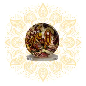 Acrylic Radha Krishna Deity Stand
