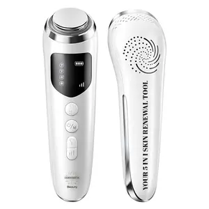Convertta Face Sculpting & Lifting Wand – 6-in-1 Beauty Device with Microcurrent, Red Light Therapy, EMS, Ultrasonic, Blue Light & Hot/Cold – Eye Massager for Puffiness, Dark Circles & Glow (White)