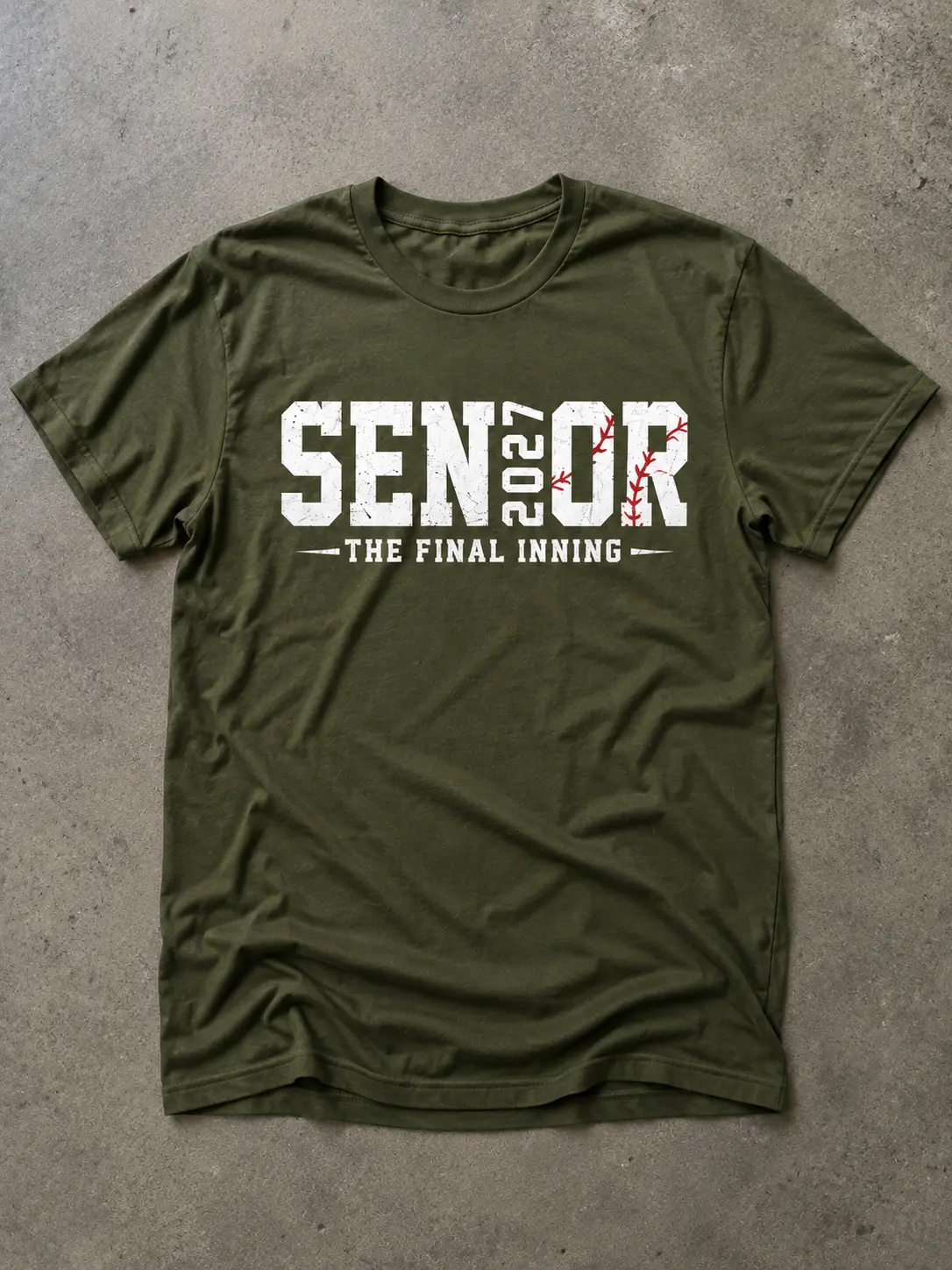 Senior 2027 Baseball T-Shirt The Final Inning Baseball Graduation Shirt High School Baseball Graduation Season Gifts
