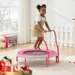 SportSoul Children's Trampoline -36 inch indoor mini trampoline, enclosed design suitable for toddlers and children, preventing mistakes
