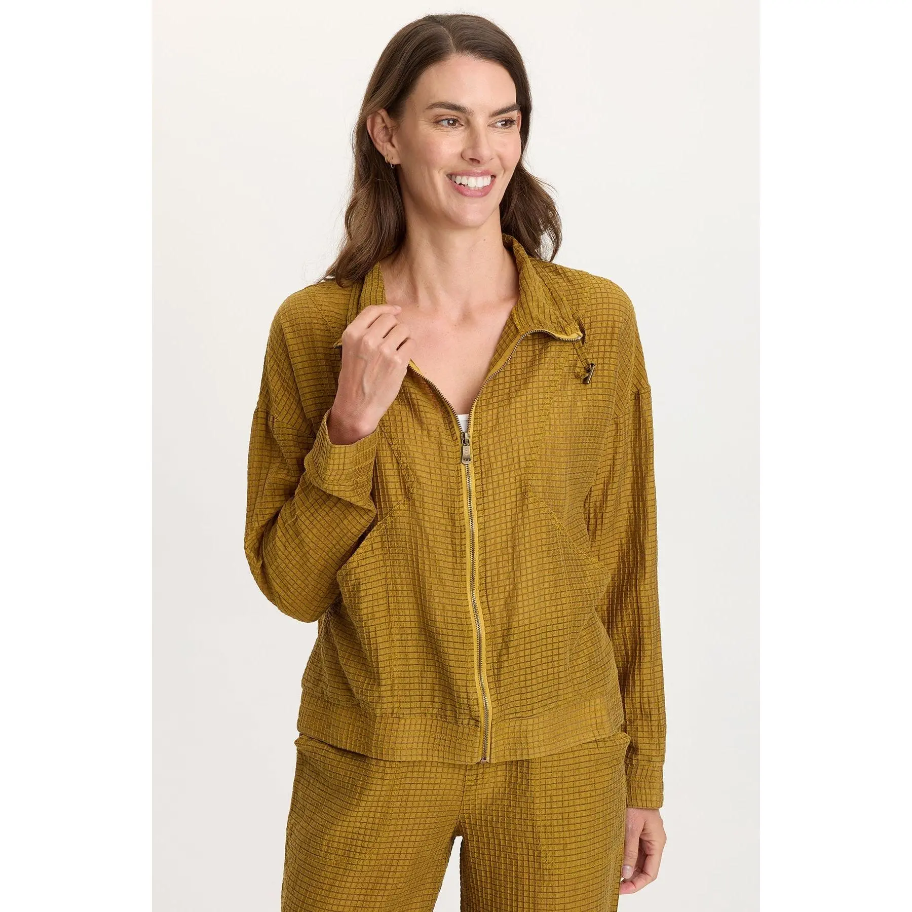 Ryker Waffle Weave Zip-Up Jacket