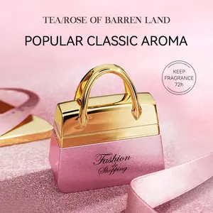 Women's Perfume Bag Design 50ML, Long-Lasting Fresh Sweet Scent, Floral Rose Fragrance, Ideal for Office, Travel, Gift, Daily Wear