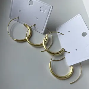 Minimal Matte Gold Earrings - Simple Design with Elegant Finish - Versatile Accessory for Any Occasion girl jewelry trendy earring chunky  claddagh